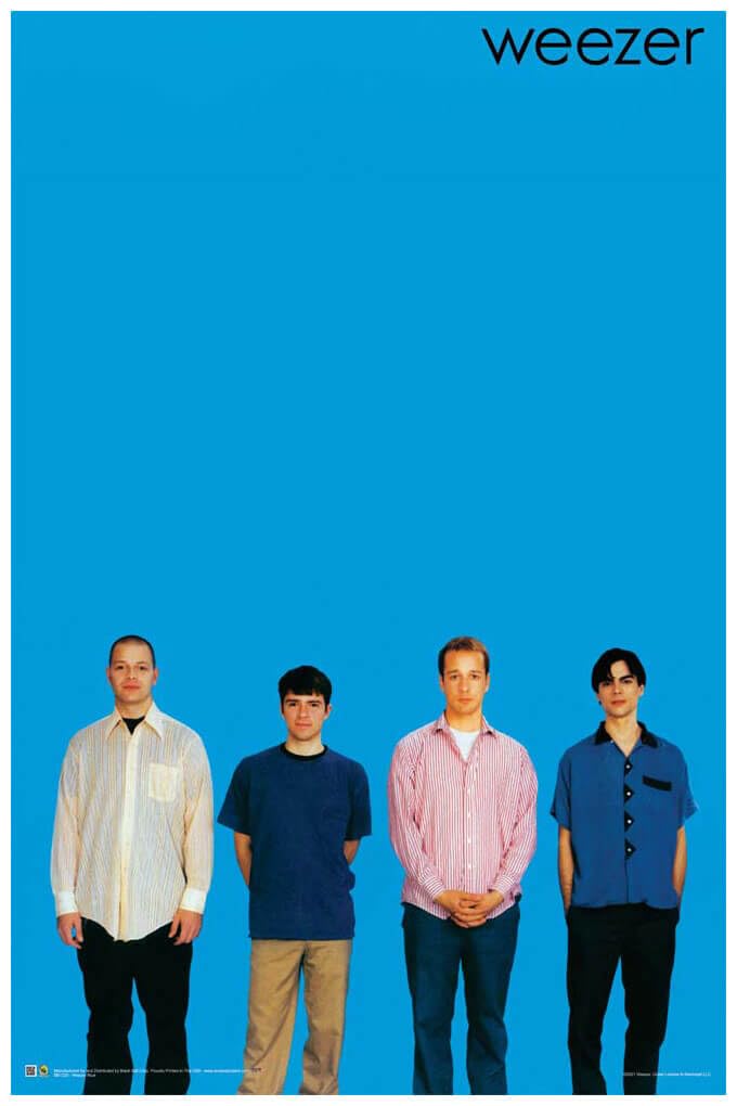 Amazon.co.jp: Weezer ブルーポスター 公式ライセンス商品 24インチ x
